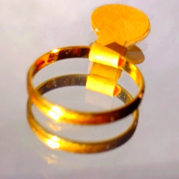 18KT Milor Made in ITALY  🪙 Yellow Gold Herringbo - Picture 5 of 8